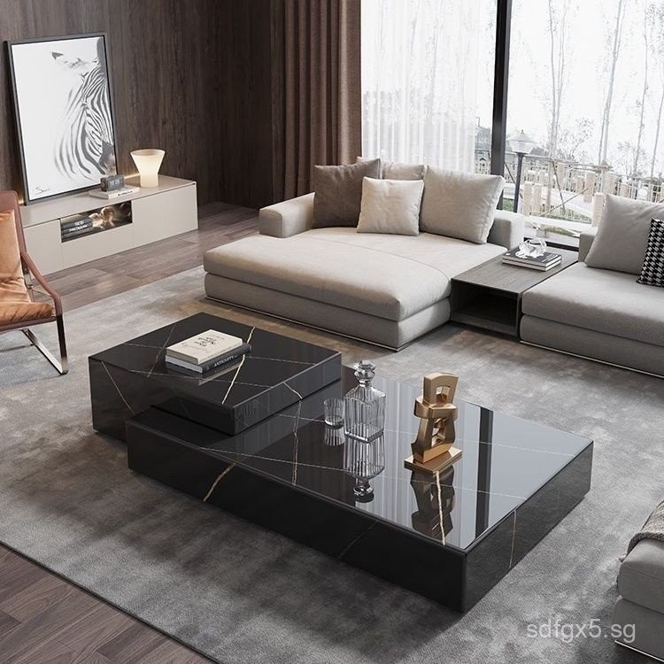 Minimalist Trendy Coffee Table2023New Minimalist Italian Style Rental ...