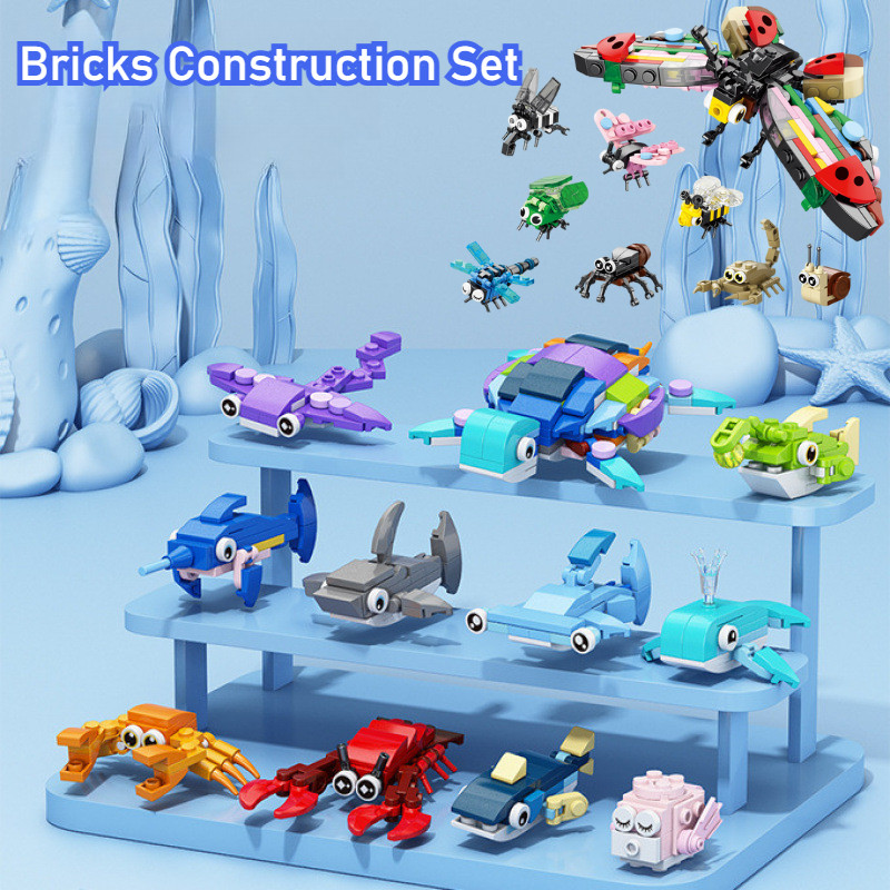 Ocean/Insect/Bird Paradise Bricks Construction Set Building Blocks ...