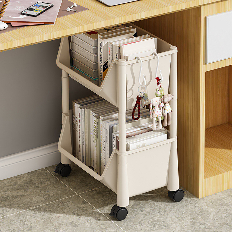 Storage Rack Floor Movable Storage Station Bookshelf Desk Classroom ...