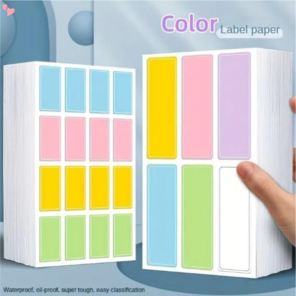 Colorful Waterproof Labels Stickers Removable Assorted Colors Self ...
