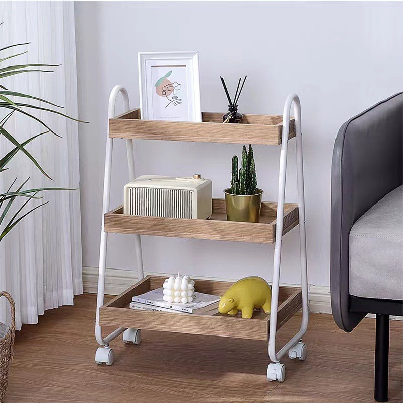 Small Trolley Rack Household Storage Rack Living Room Kitchen Trolley ...