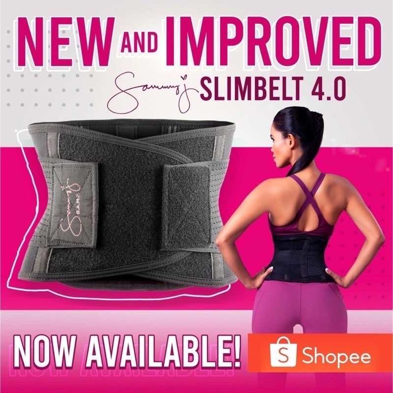 JML Sammy J Slimming Belt 4.0 Weight Loss Corset Belt Waist Trainer Body Shaper Corset Slim Shopee Singapore