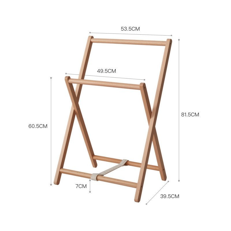 Nordic Solid Wood Floor Standing Clothes Rack Storage Rack Japanese ...