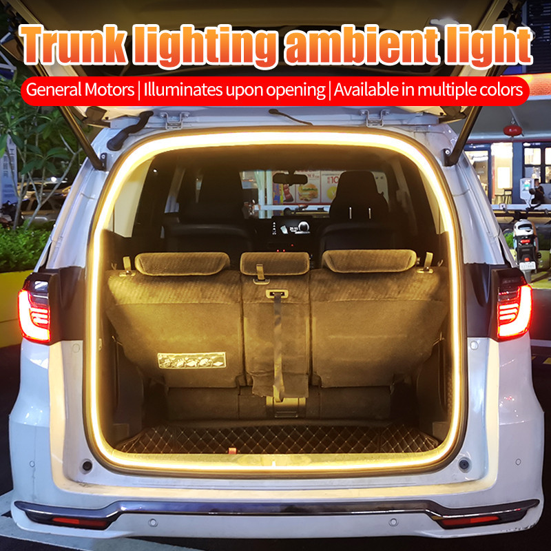 2m/4m 12V Car Rear Trunk Brighten LED Strip Modified Lighting for ...