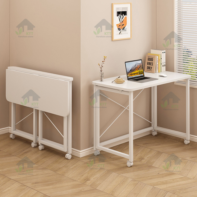 Table Computer Desk Furniture Laptop Mobile Folding Small Table Bedroom ...