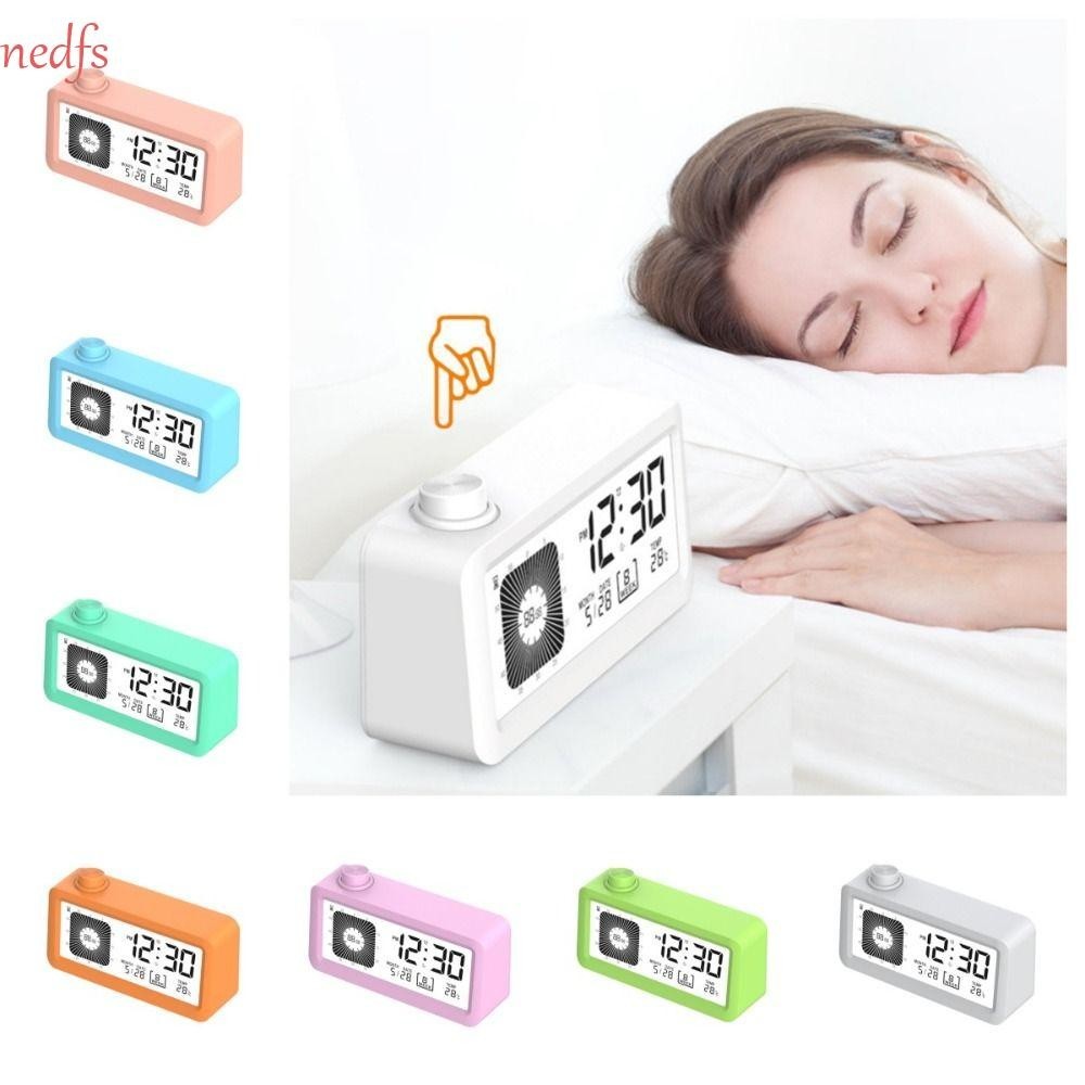 NEDFS Electronic Alarm Clock, Calendar Temperature Display Silent 60 ...