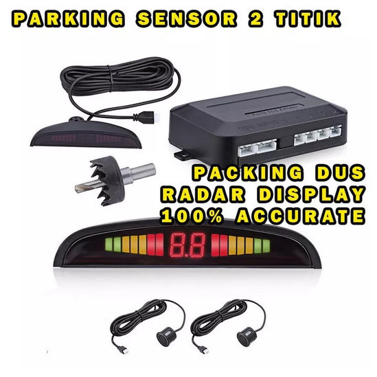 LAYAR 2-point Car Parking sensor PLUS UNIVERSAL DISPLAY Screen Reverse ...