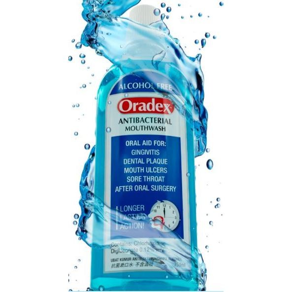 Oradex Antibacterial Chlorhexidine Mouthwash, dentist