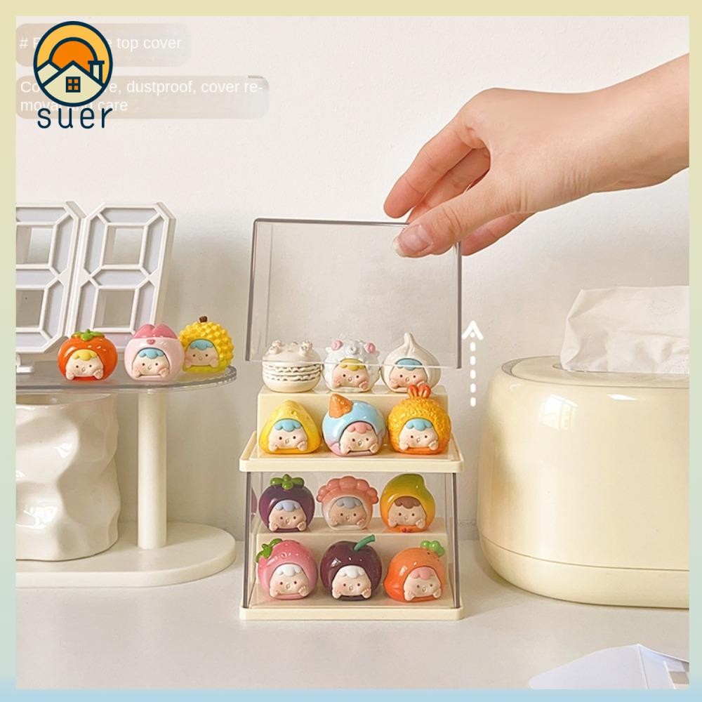 SUERHD Doll Figures Storage Box, Removable DIY Pop Mart Box Showcase ...