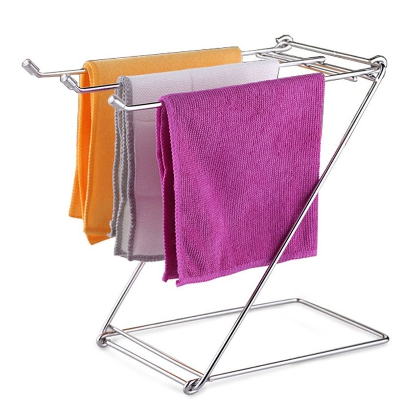 Free Standing Towel Rack Holder Dishcloth Tea Towel Holder Metal ...