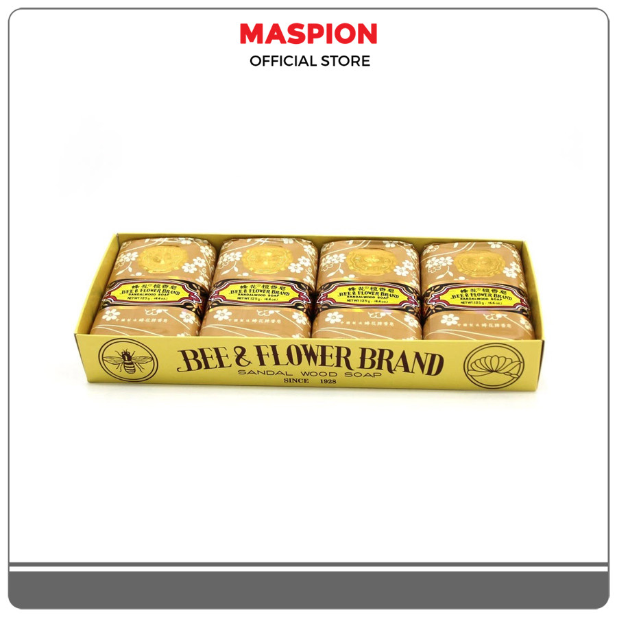 Maspion Sandalwood Soap Sabun Mandi Bee & Flower 125 Gram isi 4 - Gambar 2