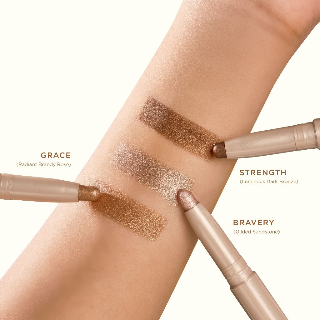 MUAQ Eyebility Shadow Stick Untuk Riasan mata / Merah Jingga Official - Gambar 4