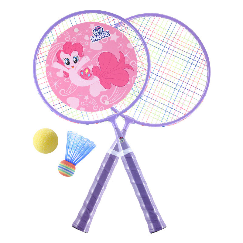 My Little Pony Children Badminton Racket Year-Old Badminton Racket Set ...