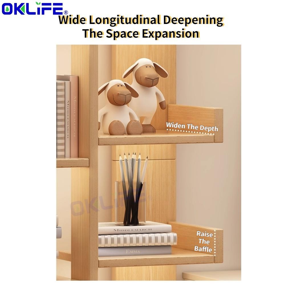 Narrow Floor-to-Ceiling Storage Bookshelf and Office Display Cabinet view 7