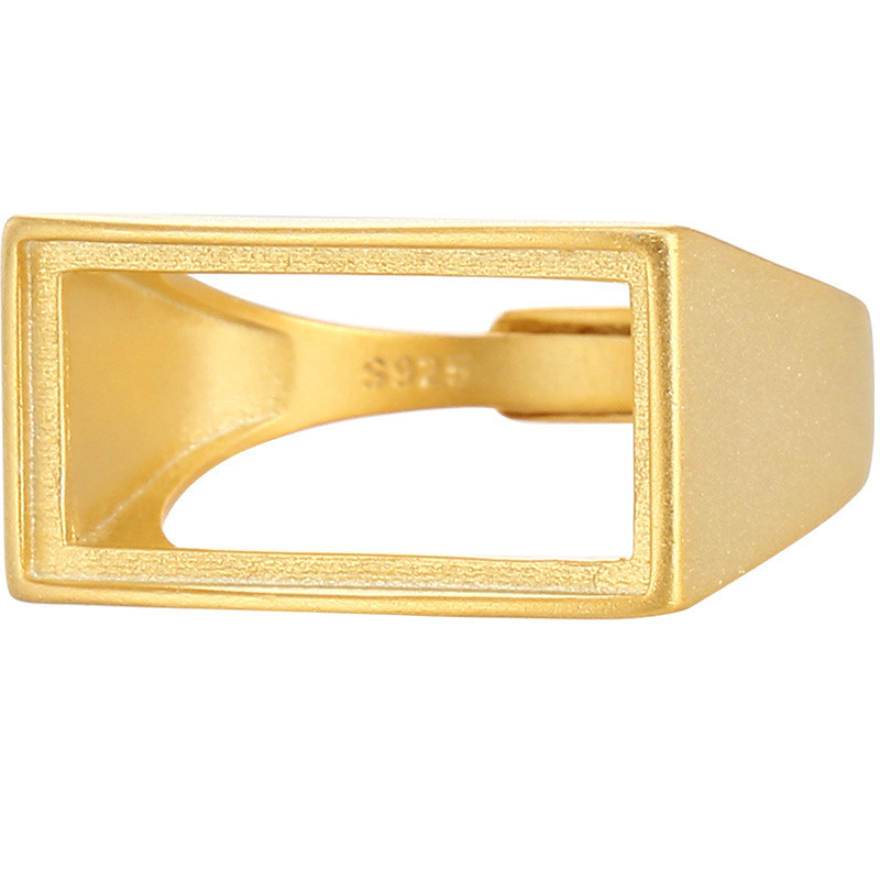 Minimalist Square Ring Setting for Men and Women, Ring Setting for ...
