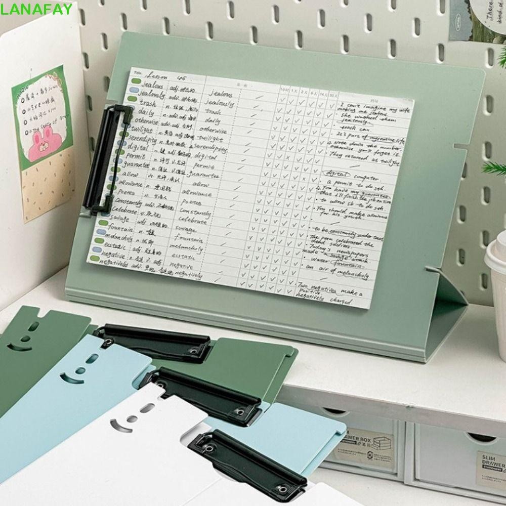 LANAFAY Stand File Folder, Writing Pad Clipboard A4 Board Clip Folder ...