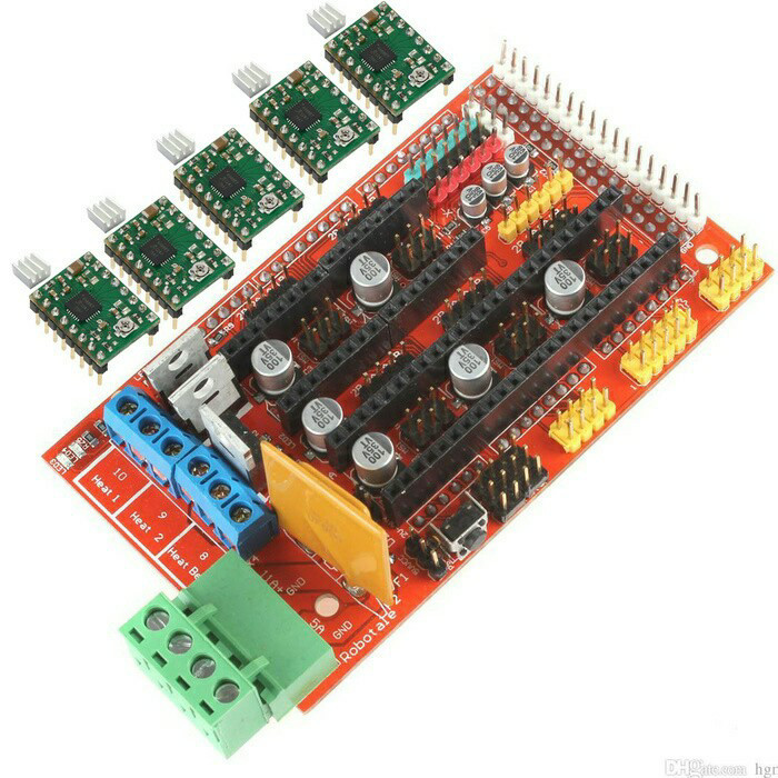 DP99 RAMPS 1.4 + 5 x A4988 Stepper Motor Driver & heatsink | Shopee ...