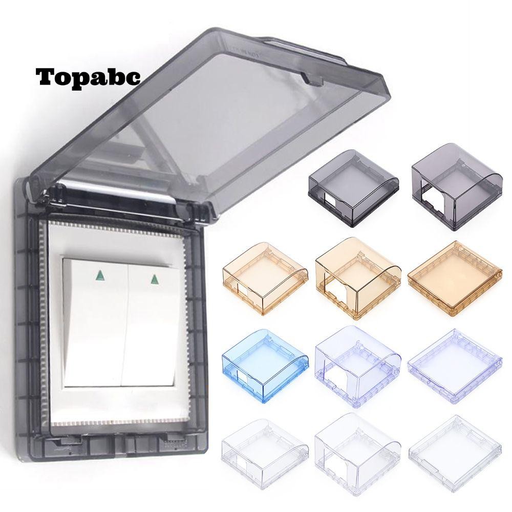 TOP 1Pcs Switch Protective Cover Bathroom SplashProof Box Power Outlet