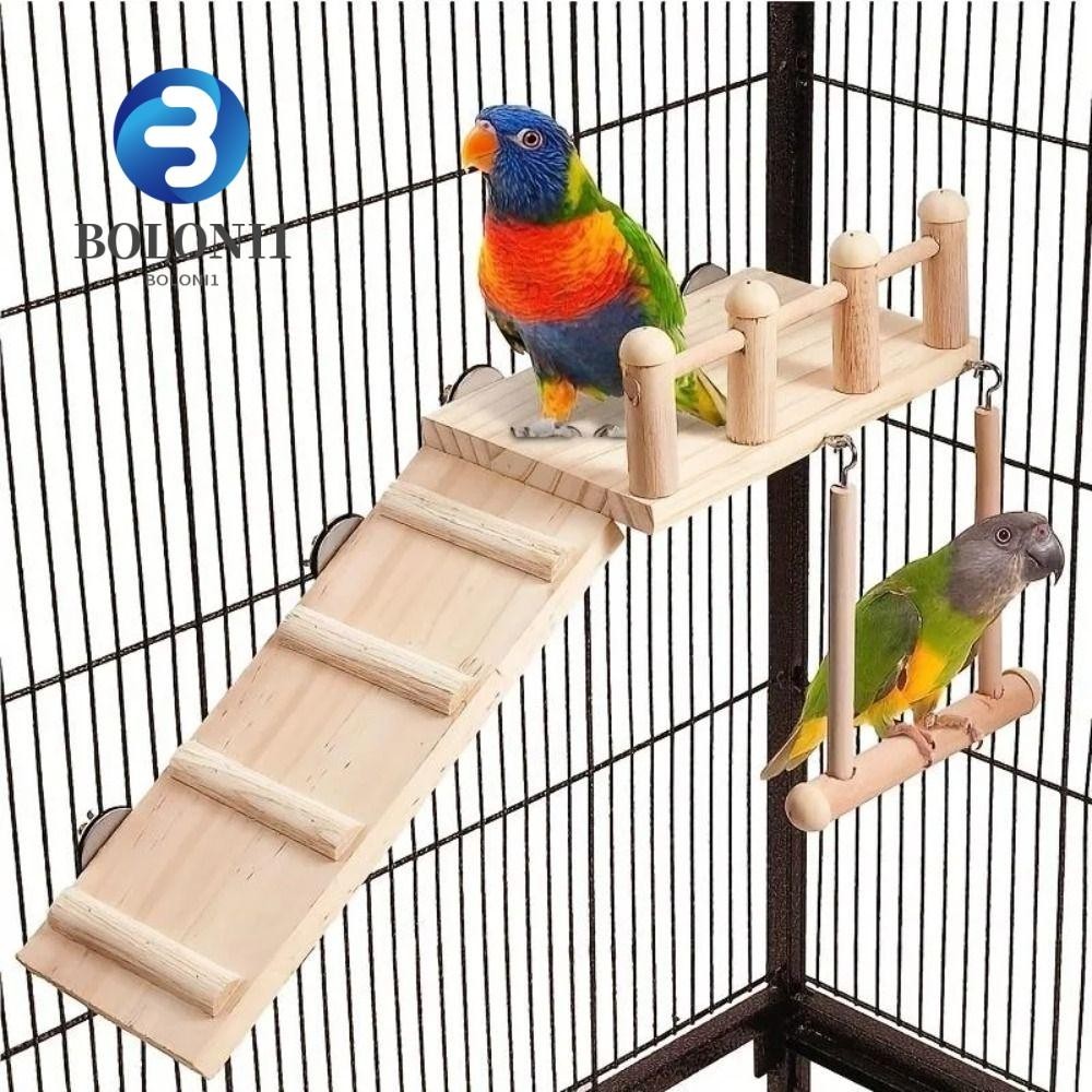 Stunning Handcrafted Wooden Ladder Perches image