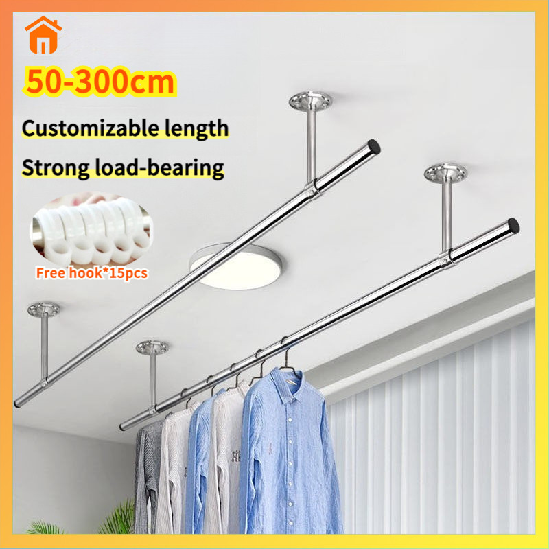 304 stainless steel clothes hanger balcony household clothes drying ...