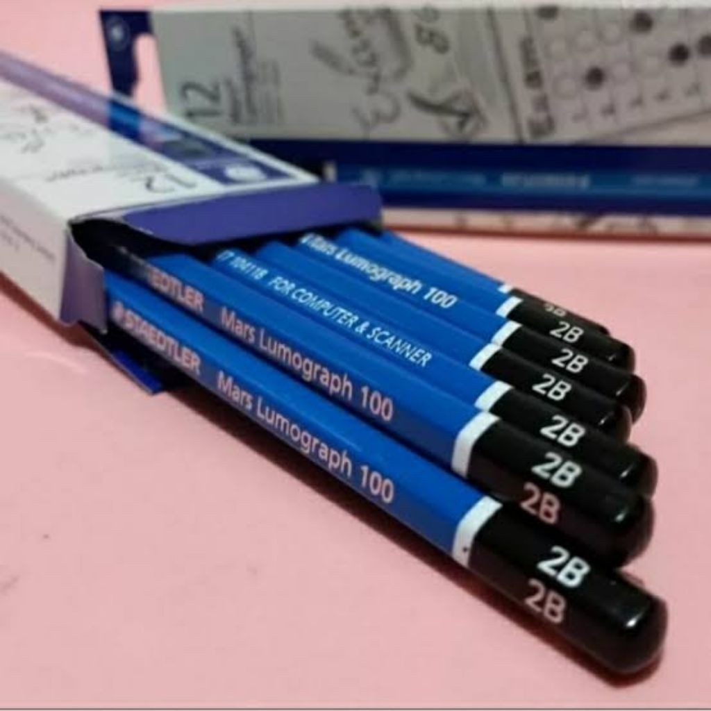 1 PACK STAEDLER 2B COMPUTER EXAM PENCIL (12PCS) | Shopee Singapore