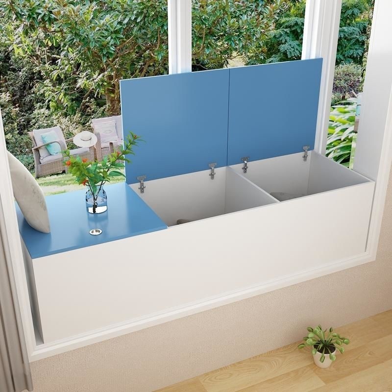 Locker Wood Storage Sit Cupboard Can Be Customized Bay Window Floor ...