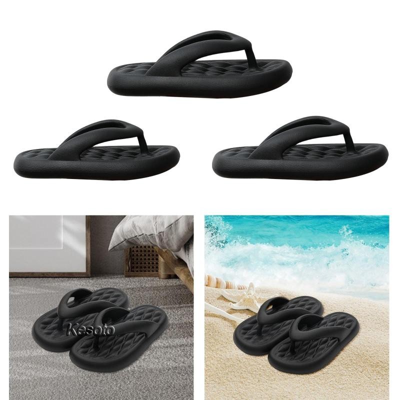 Kesoto Men Slippers Home Shoes Flip Flops for Indoor Outdoor Beach SPA Bathing