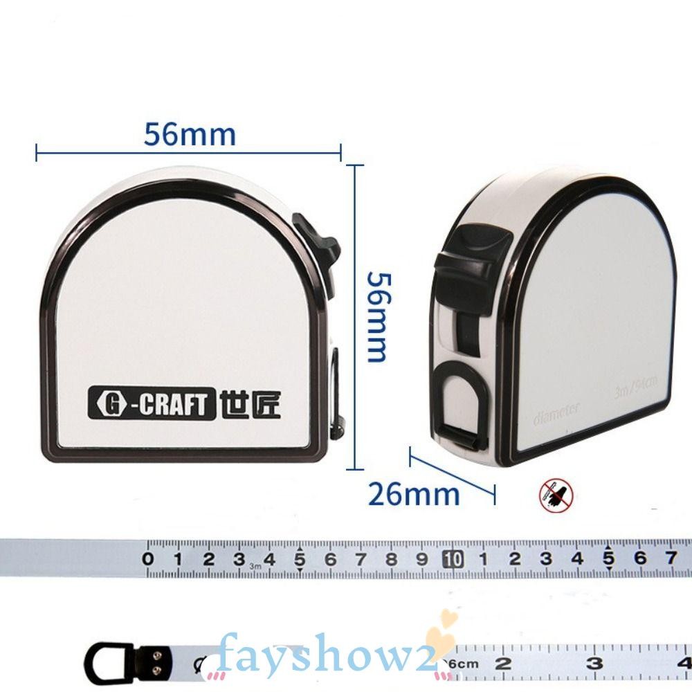 FAYSHOW2 Measuring Tape, 300cm Diameter Measuring Retractable Ruler ...