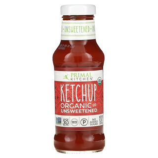 Primal Kitchen Unsweetened Ketchup, 6-Pack (18.5 Fl Oz per Bottle)