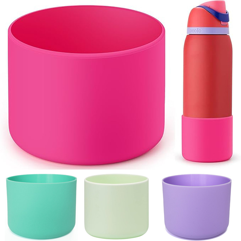 5 Pack Silicone Bottle Boots/Covers - Non-Skid, Heat Insulating Sleeves For Water Bottles & Glass Cups - View #9