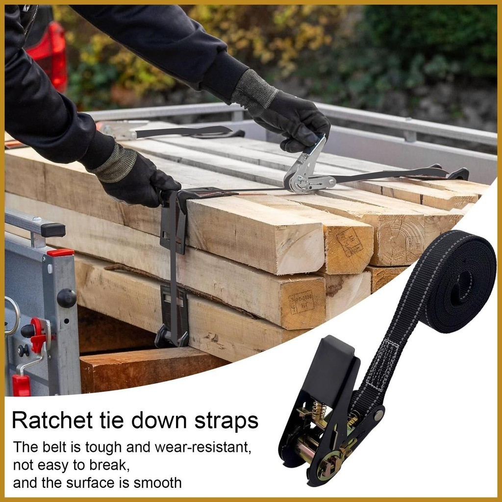 Car Trailer Ratchet Straps Car Tie Down Axle Straps Heavy Duty ...