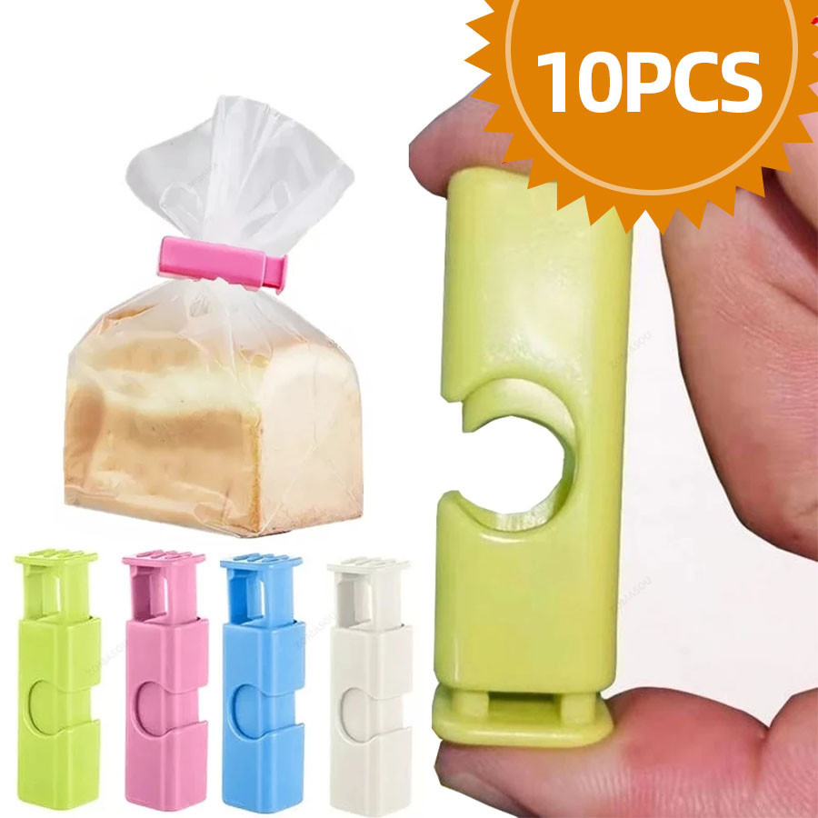 10Pcs Bread Bag Clips, Reusable Grocery Bag Sealing Clips for Food ...