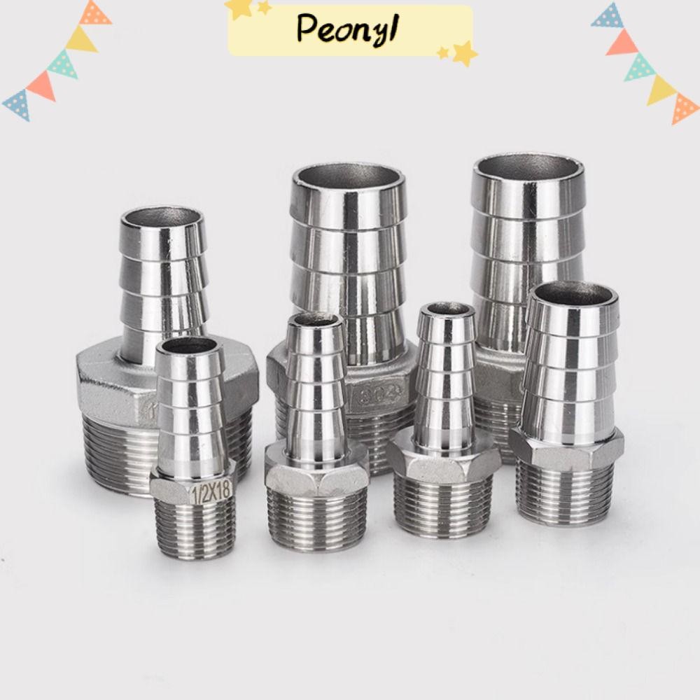 PDONY 1Pcs Pipe Joint, Connector Adapter BSPT Hose Connector, 6mm To