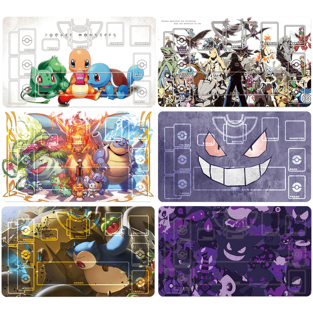 Diy 60x35cm PTCG Pokemon Dedicated Battle GAME Card Mat Charizard ...