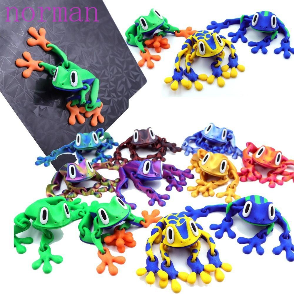 NORMAN 3D Printed Frog Model, Movable Joints Magnetic Frog Sculpture ...