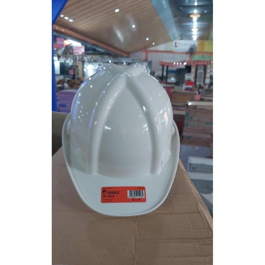 Helm Proyek Tebal Berkualitas - Biru Kuning Putih Orange / Topi Proyek / Safety Helmet / Helm Pelindung Kepala - Gambar 2