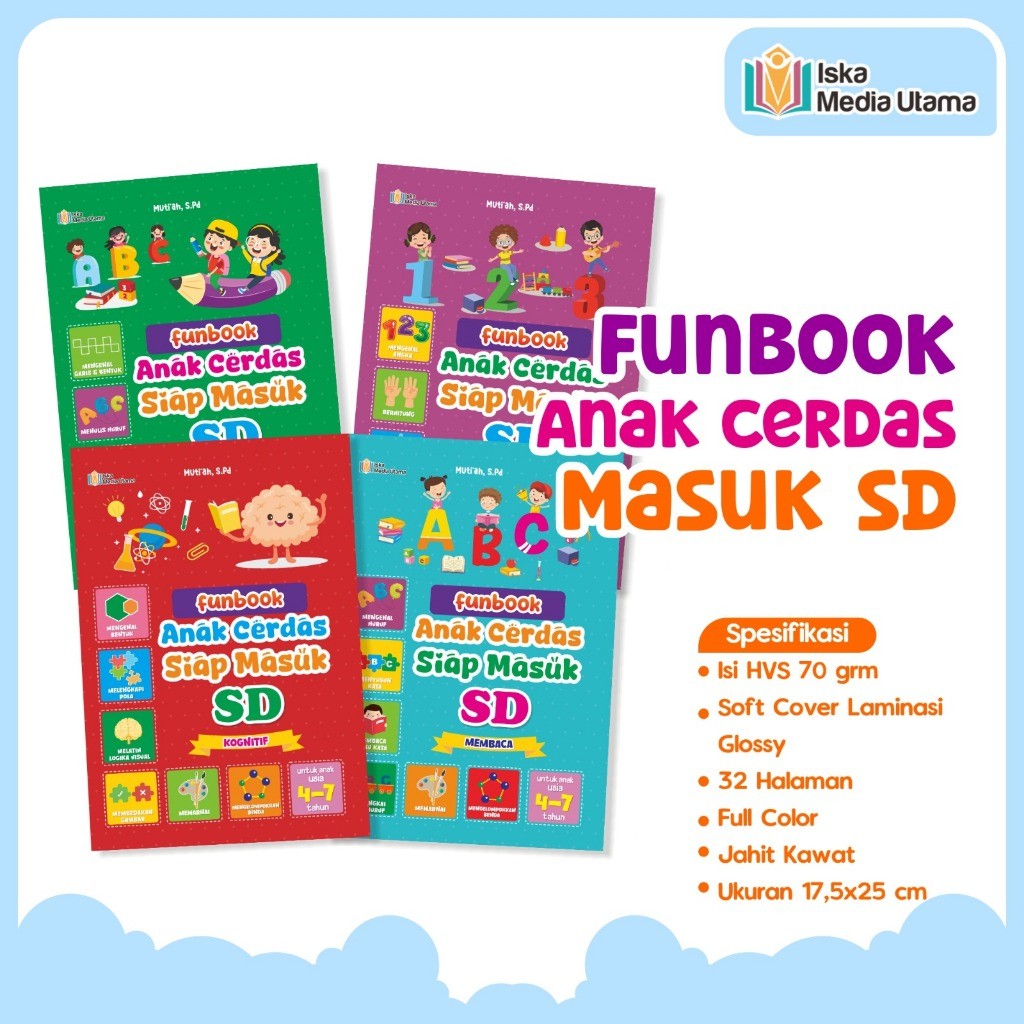 Funbook for Smart Children Ready to Enter Elementary School - Activity ...