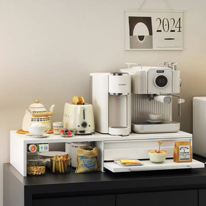 Coffee Machine Kitchen Pantry Organizer Rack – Espresso Station with ...