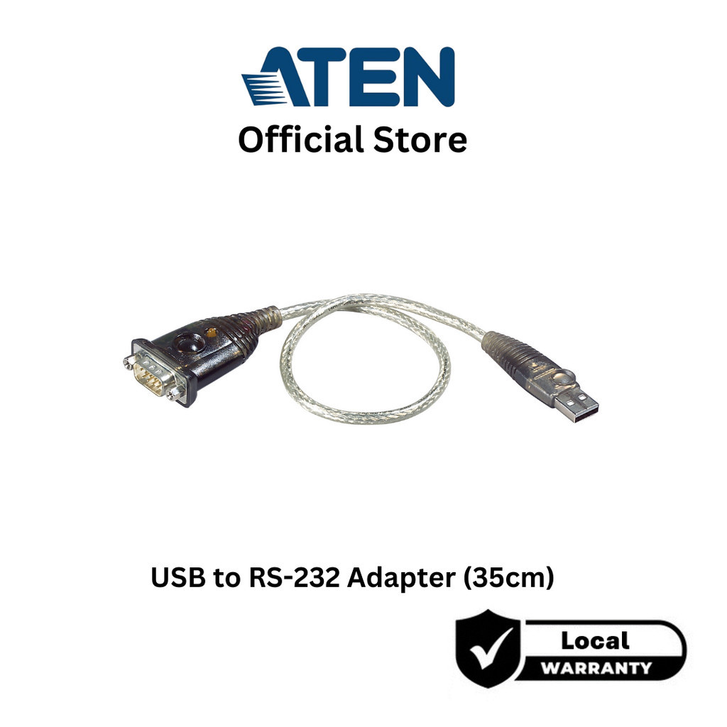 ATEN UC232A-AT USB to RS-232 Adapter 0.35m | Shopee Singapore