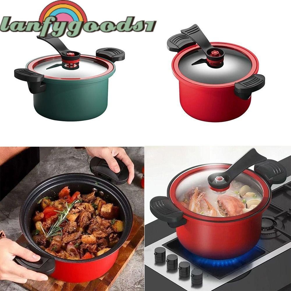 LANFYGOODS1 Pressure Cooker, Kitchenware Stew Pot Cooking Pots