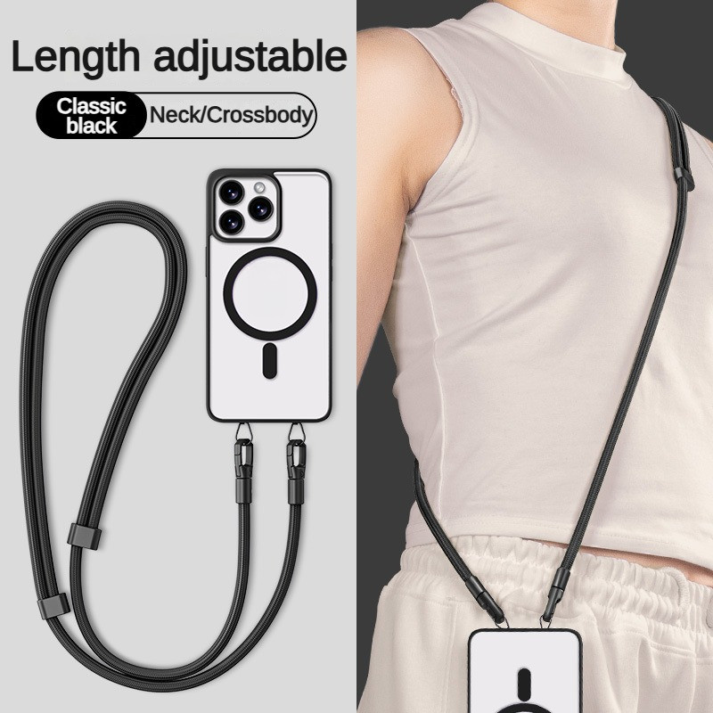Mobile Phone Lanyard Crossbody Adjustable Hanging Neck Strap Double ...