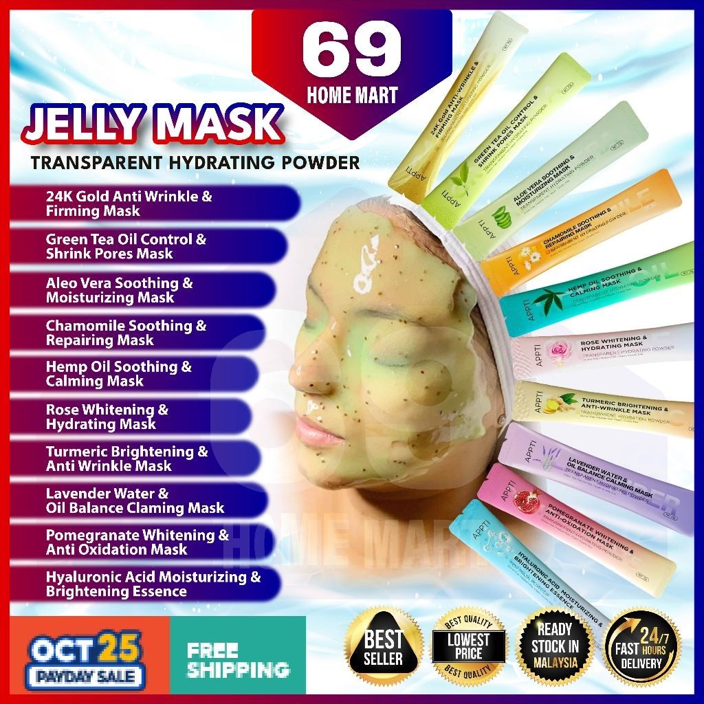 Jelly Mask Skincare DIY Spa Rose Hyaluronic Acid Hydro Jelly Facial ...