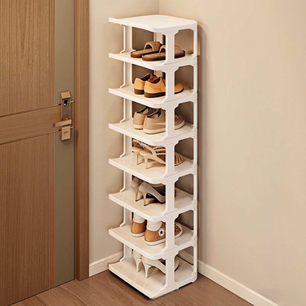Space Saving Shoe Shelf Multifunctional Storage Shelf Multi Layered Plastic Shoe Rack Shopee Singapore