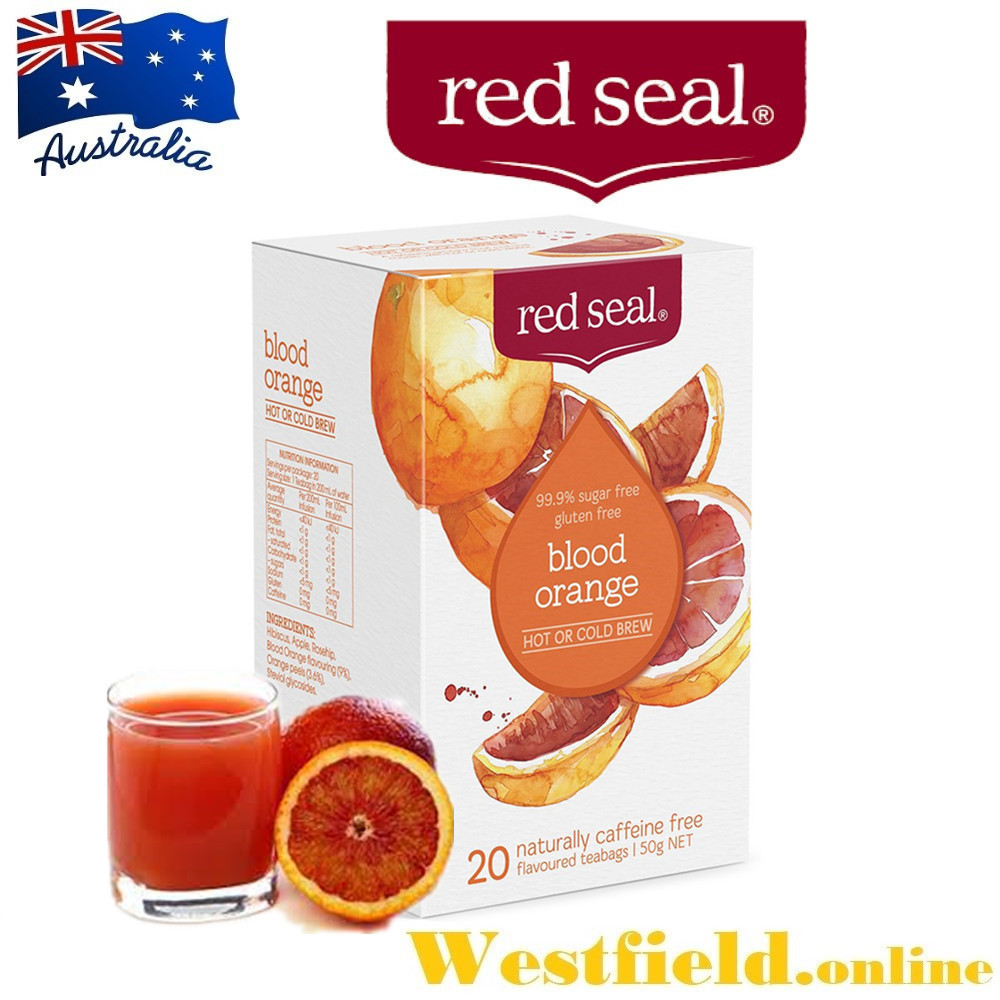 [NZ Import EXP 08/2025] Red Seal Blood Orange Tea Hot or Cold Brew ( 20 ...