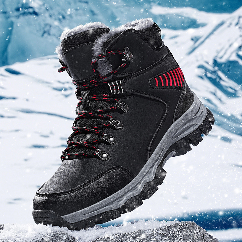 Women Winter Outdoor Snow Boots Female Tube Waterproof Anti slip Warm Outdoor Boots Cotton padded Shoes Hiking Shoes Cotton shoes with high top and cashmere warm non slip wear resi Shopee Singapore