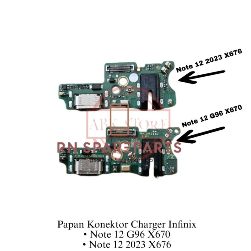 Pcb Charger Connector Infinix Note 12 X670 / 2023 X676 Flexible Con Cas ...