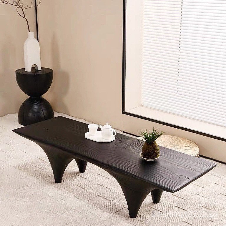 Sili Style Solid Wood Tea Table Japanese Zen Low Table B & B Tea Table ...