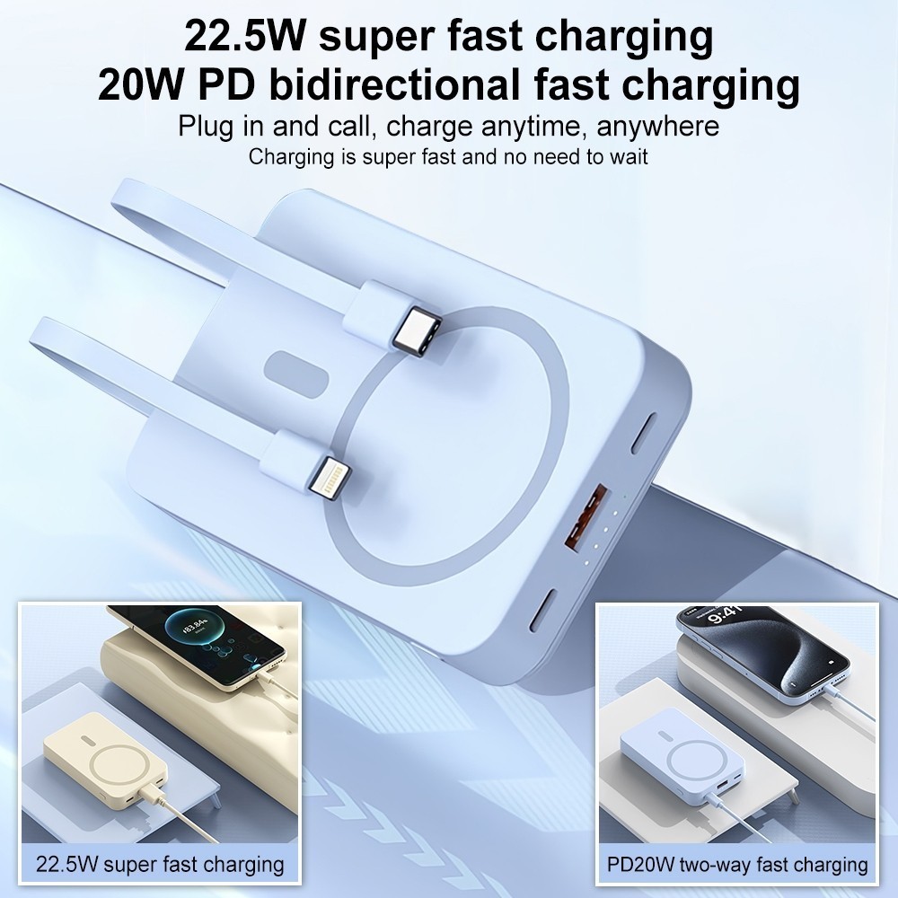 WP 5-in-1 power bank rear view