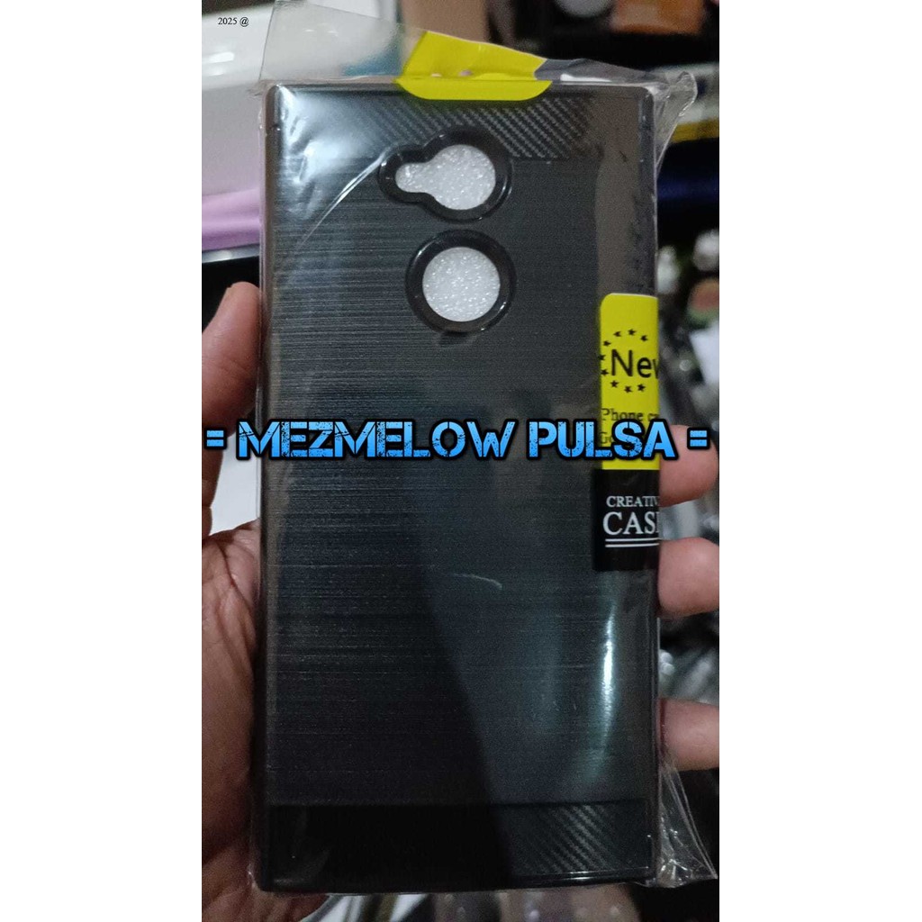 Soft Case TPU Fiber Carbon Casing Silicone Softcase SONY XPERIA XA2 ULTRA - Gambar 2