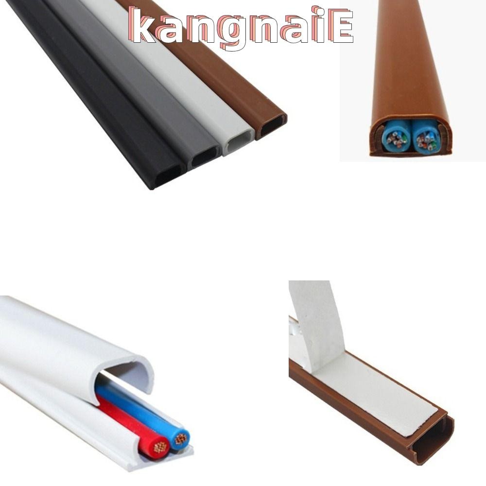 KANGNAI Floor Cord Cover, Square SelfAdhesive Cord Protector, Cable